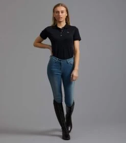 PE Ladies Team Polo Shirt -Premier Equine pe polo shirt black 2