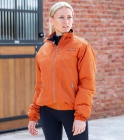 Pro Rider Unisex Waterproof Riding Jacket -Premier Equine pro rider jacket orange 1