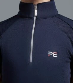 Mini Remisa Girl's Technical Short Sleeve Riding Top -Premier Equine remisa top kids navy 4