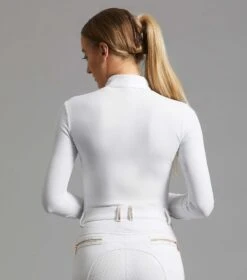 Rossini Lycra Show Shirt -Premier Equine rossini competition top white 3