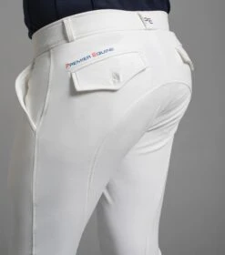 Santino Men's Gel Knee Competition Breeches 10 Santino Men's Gel Knee Competition Breeches -Premier Equine santino mens breeches white 3