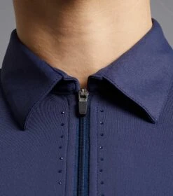 Scintillo Ladies Short Sleeve Riding Top -Premier Equine scintillo shirt navy 4 7b2e60d6 4480 43e8 beb2 20b30a8b8219