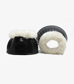 Techno Wool Rubber Bell Over Reach Boots -Premier Equine techno wool rubber bell over reach boots 1041sblk 828595